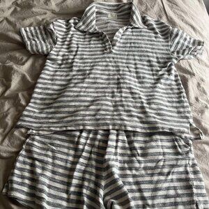 Anthropologie (T.La) Striped Short Set